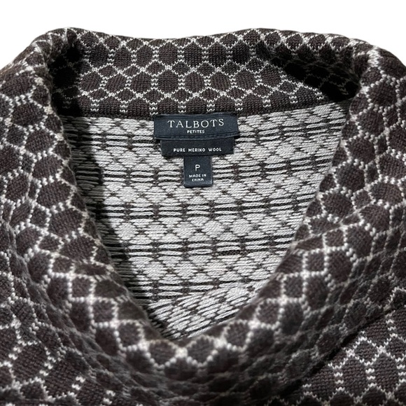 Talbots Brown Cowl Neck Sweater | Women’s P - Picture 4 of 8